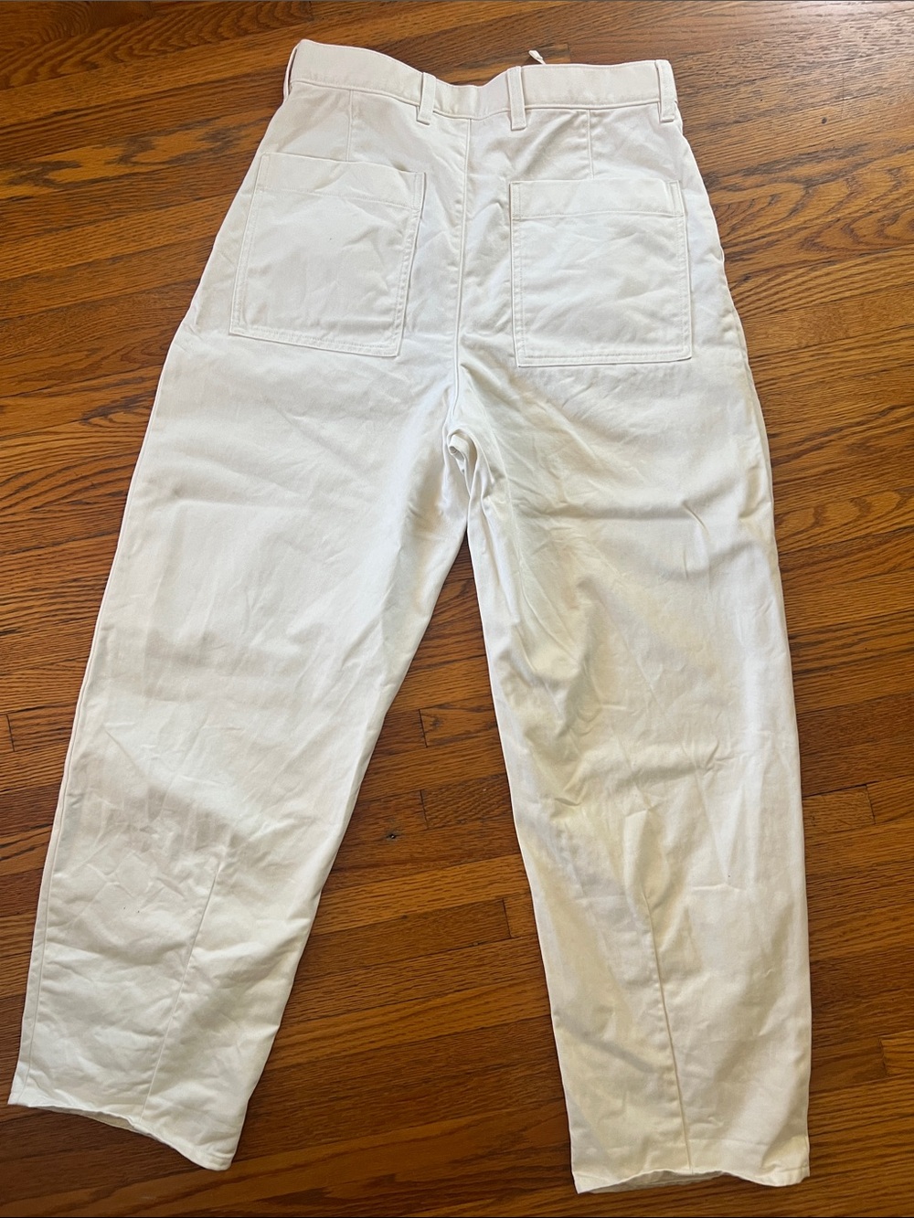Uniqlo Cream Cotton pants (unisex) - Picture 5 of 12